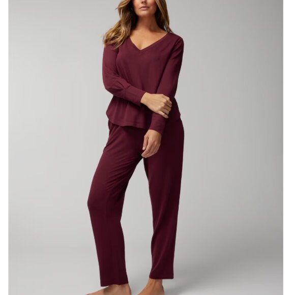 NWT Soma SUNDAY Long-Sleeve V-Neck Set - Picture 3 of 6